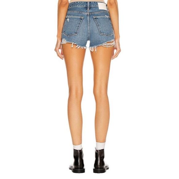 GRLFRND The Helena High Rise Cut Off Denim Shorts - Size 29 - Picture 5 of 7